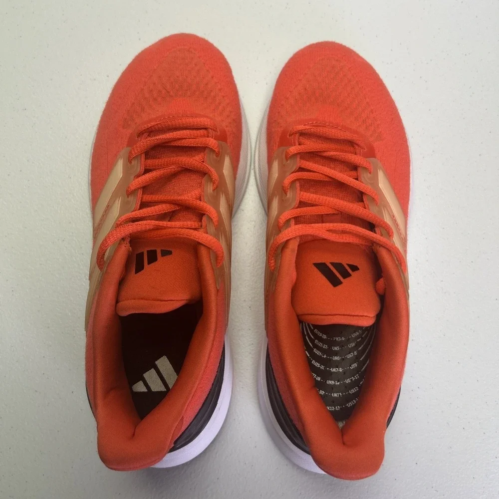 adidas Ultrarun 5 J Kids Size‎ 4 Women's 5.5 Red Solar Orange Running Shoes